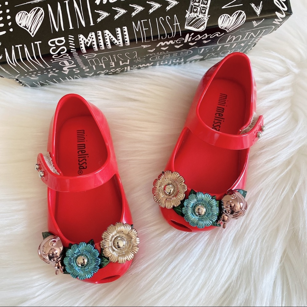 Mini Melissa Ultragirl X Mary Jane Flat - Red